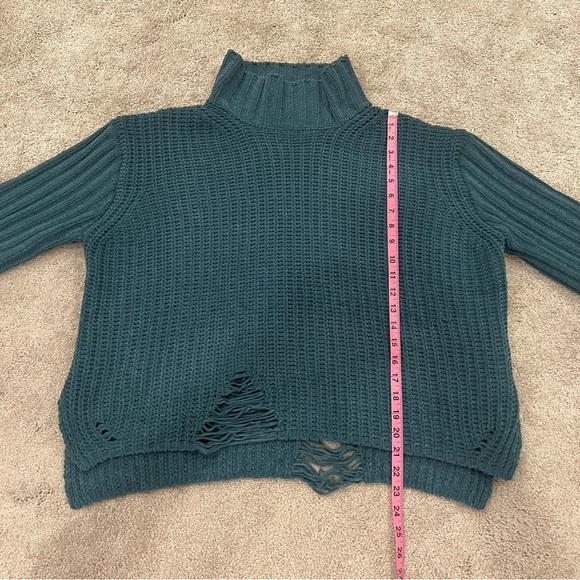 POL Amani Distressed Sweater Women’s Sz M - Picture 6 of 8